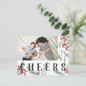 タイポグラフィ植物写真応援 シーズンポストカード (スタンド正面)