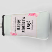 タイポグラフィ母エレガント母モダン日 ゴルフヘッドカバー (正面)