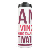 タイポグラフィ熱やる気を起こさせるタンブラー タンブラー (正面)