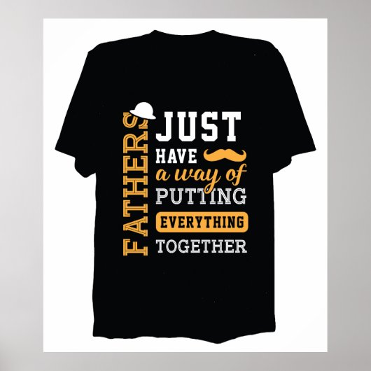 タイポグラフィ父の日 ポスター (正面)