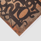 タイポグラフィ番号decompage collageティッシュペーパー 薄葉紙 (詳細)