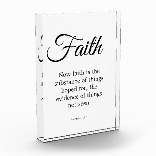 タイポグラフィ白黒の信仰が実体である フォトブロック (左)