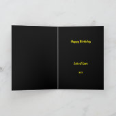 タイポグラフィ私の義父は引用文誕生日 カード (内部)