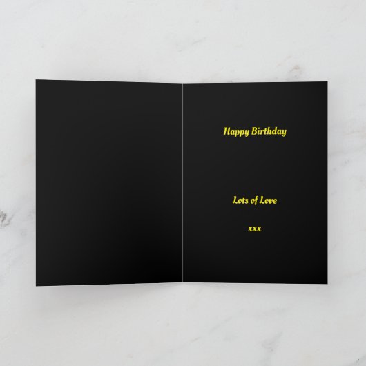 タイポグラフィ私の義父は引用文誕生日 カード (内部)