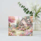 タイポグラフィ秋コテージフローラ水彩 (スタンド正面)