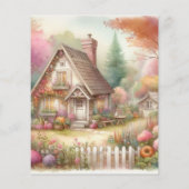 タイポグラフィ秋コテージフローラ水彩 (裏面)