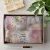 タイポグラフィ秋コテージフローラ水彩 薄葉紙 (ギフト)