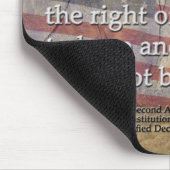 タイポグラフィ第素朴2回修正米国国旗 マウスパッド (コーナー)