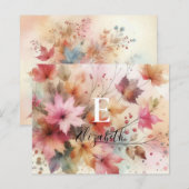 タイポグラフィ紅葉水の色パステルカラー (正面/裏面)