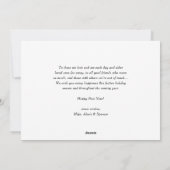 タイポグラフィ素朴グリーンハッピーニューイヤー写真 シーズンカード (裏面)