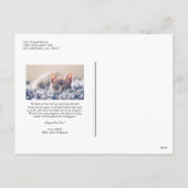 タイポグラフィ素朴·チャルクボードが新年を迎える シーズンポストカード (裏面)