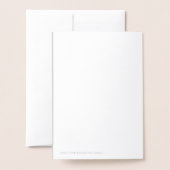 タイポグラフィ結婚おめでとう。 箔カード (裏面封筒付き)