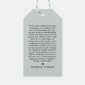 タイポグラフィ結婚の延期期間 ギフトタグ (裏面)