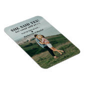 タイポグラフィ結婚の延期期間 マグネット (右側)