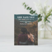 タイポグラフィ結婚の延期期間 案内ポストカード (スタンド正面)