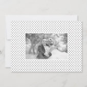 タイポグラフィ結婚の感謝8枚のコラージュ サンキューカード (裏面)