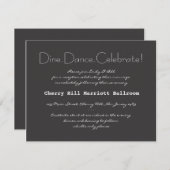 タイポグラフィ結婚式招待状披露宴カード 招待状 (正面/裏面)