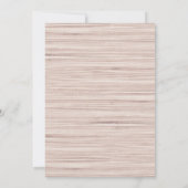 タイポグラフィ脚本ネイビーモダン結婚銅 招待状 (裏面)