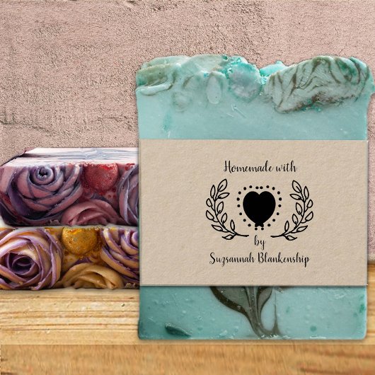 タイポグラフィ自家製ドットハートカスタムゴムスタンプ ラバースタンプ