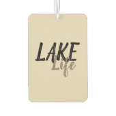 タイポグラフィ航海のック湖ライフ | カーエアーフレッシュナー (裏面)