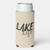 タイポグラフィ航海のック湖ライフ | スリム缶クーラー (Seltzer正面)