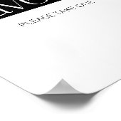 タイポグラフィ蝶の好意を一つ取りなさい ポスター (角)