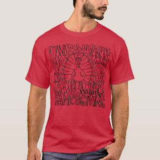タイポグラフィ衣装ゴブトルコ感謝T-Sh Tシャツ