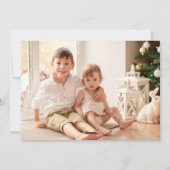 タイポグラフィ赤エレガント一伝統的枚ハッピー シーズンカード (裏面)