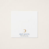 タイポグラフィ金ゴールドムーンイヤリングジュエリースクエア (正面)