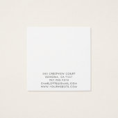 タイポグラフィ金ゴールドムーンイヤリングジュエリースクエア (裏面)