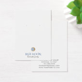 タイポグラフィ金ゴールドムーンイヤリングジュエリー表示カード (デスク)