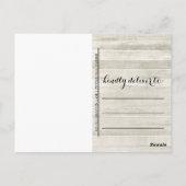 タイポグラフィ2024ウッドルック卒業ありがとう ポストカード (裏面)