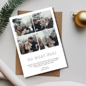 タイポグラフィ3Dああ何おもしろいクリスマスファミリーベビー シーズンカード