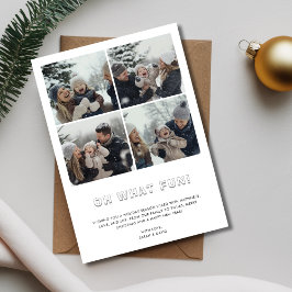 タイポグラフィ3Dああ何おもしろいクリスマスファミリーベビー シーズンカード