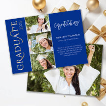 タイポグラフィ4 Photo Navyと金ゴールド卒業