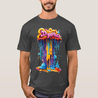 タイポグラフィ グラフィティ アーティー ガール Tシャツ