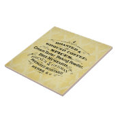 タイポグラフィ·コーヒー·スパイス·ヴィンテージ広告 タイル (側面)