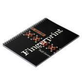 タイポグラフィ ノートブック (左側)