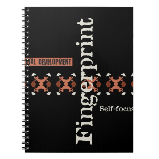 タイポグラフィ ノートブック (正面)