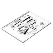 タイポグラフィ ノートブック (左側)