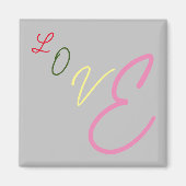 タイポグラフィ・ラブマグネット マグネット (正面)