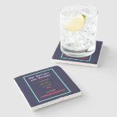 タイポグラフィ – 思感動的いやりについての引用文 ストーンコースター (横)