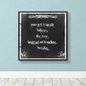 タイポグラフィ:感動的引用文 キャンバスプリント (インサイチュ (ウッドフロア))