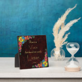 タイポグラフィ-感動的引用文by Poet Rumi フォトプラーク (インサイチュ)