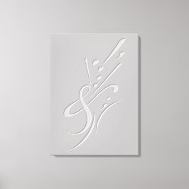 タイポグラフィ(抽象芸術合成) キャンバスプリント