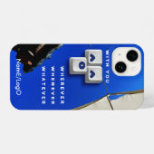 タイポグラフィ_1_with you_1 iPhoneケース iPhone 14ケース (裏面横)