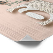 タイポグラフィ_5_6マットポスターの前に目を覚ます ポスター (角)