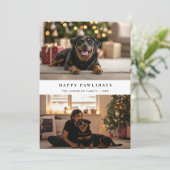 タイポグラフィ Happy Pawlidays ペット 犬 クリスマス 写真 (スタンド正面)