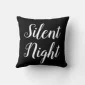 タイポグラフィ SILENT NIGHT クッション (裏面)