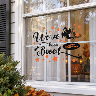 タイポグラフィ We've Been Booed ハッピー ハロウィン ゴースト ウィンドウサイン